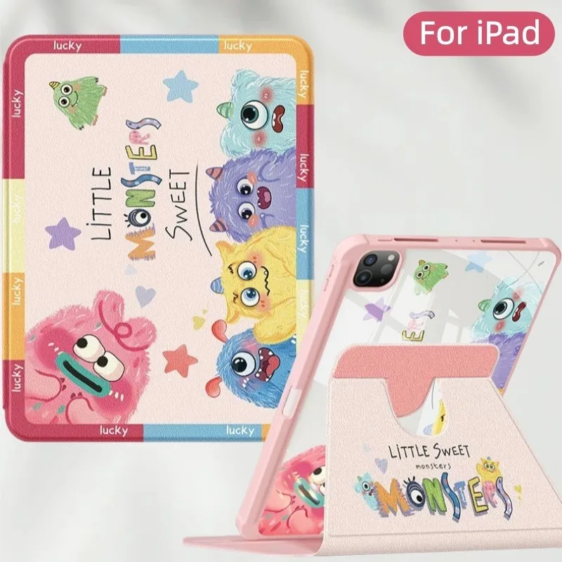 

Чехол для iPad A16 11th 2025 A3355 A3356 с поворотом на 360 градусов и держателем для карандашей для iPad 10-го поколения 10,9 дюйма A2757 A2777 Чехол для планшета