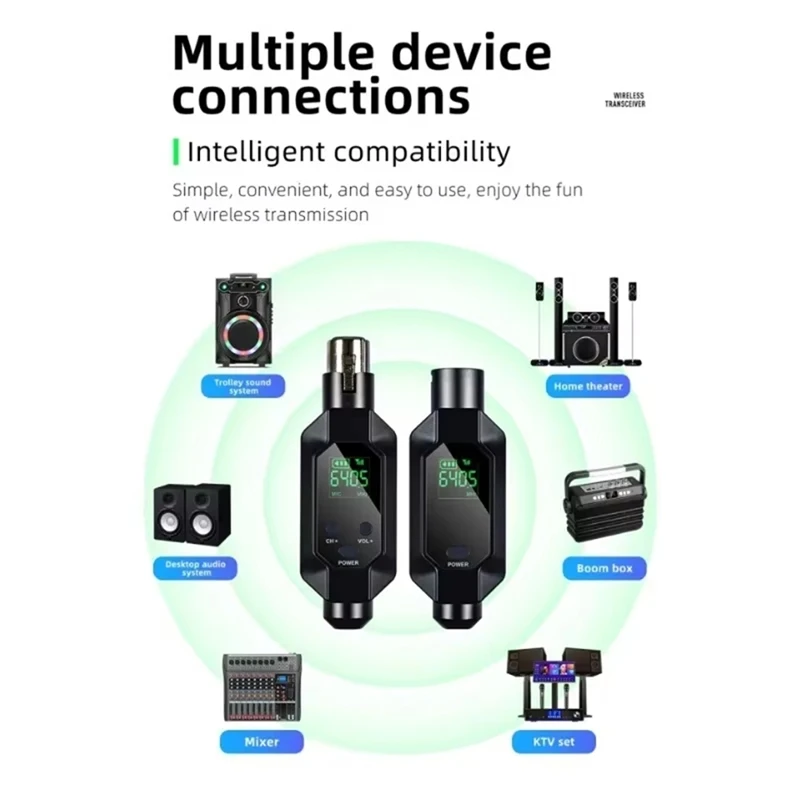 ワイヤレスマイクコンバーター,XLRトランスミッターおよびレシーバー,ダイナミックギターレシーバー,トランスミッションアダプター