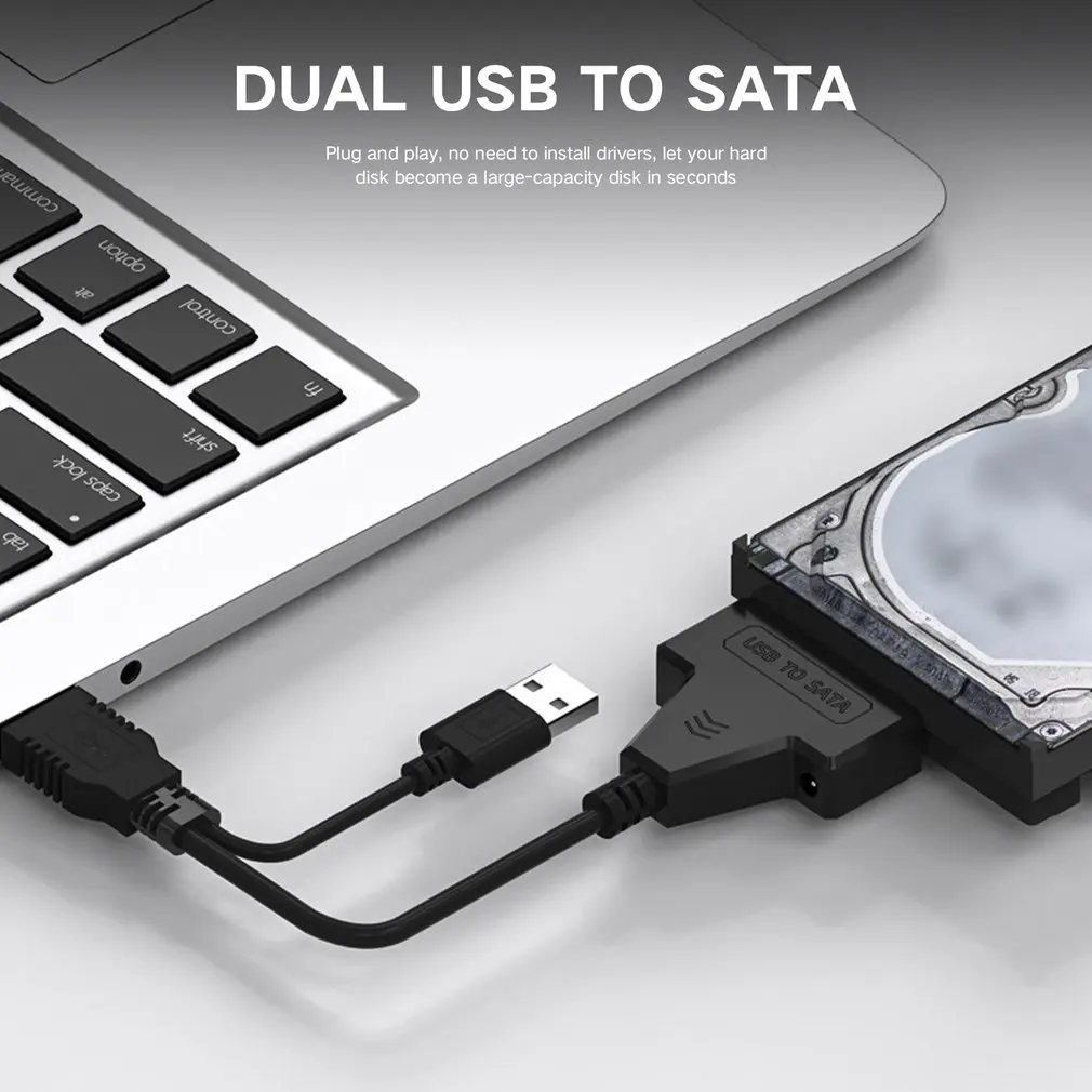 USB3.0 To Sata Adapter USB SATA 3 22 Adapter Cable Computer Cables Connectors Up To 6 Gbps Support 2.5 Inches SSD HDD Hard Drive
