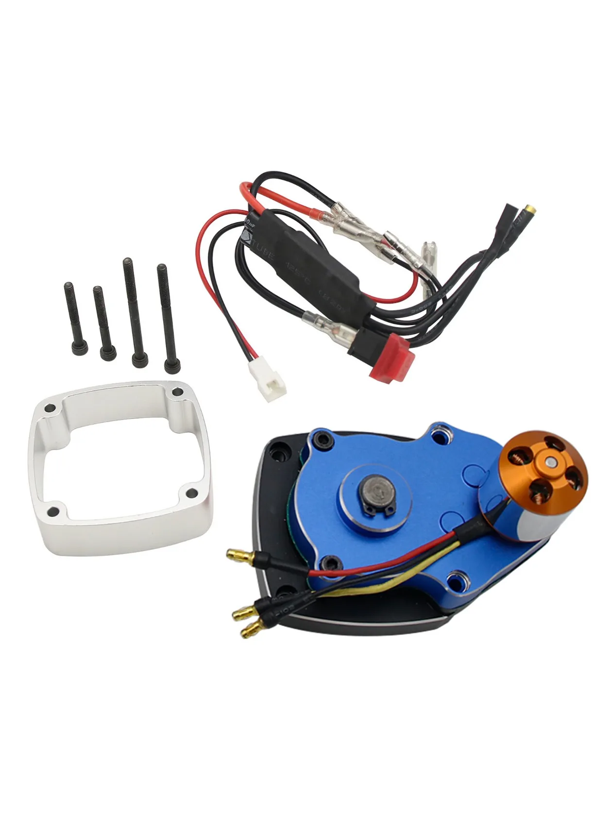 CNC Metalen Elektrische Start Set Fit voor Zenoah CY RCMK Marine Gas Motor 26cc-58cc PUM Rc Boot Onderdelen - afbeelding 2
