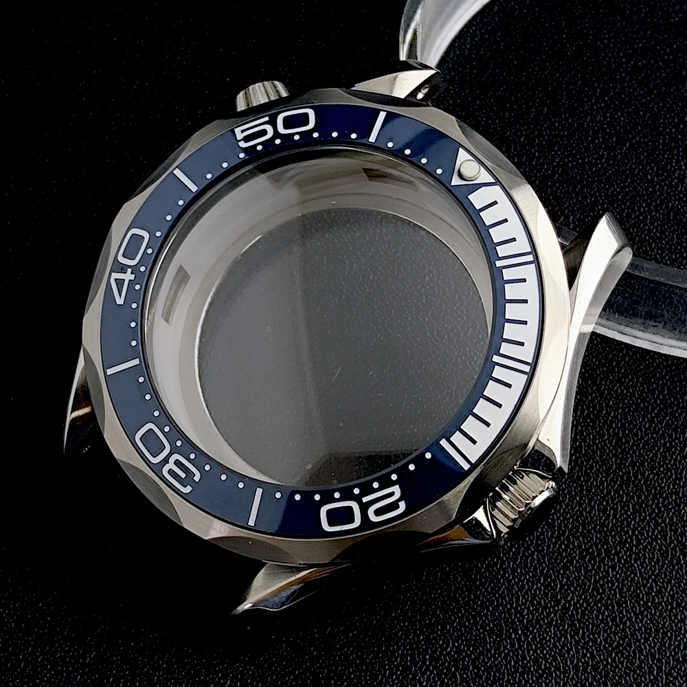 NH35 حافظة 42 ملم حافظة زجاجية ألكسندر ساعة رجالية من الفولاذ المقاوم للصدأ قابلة للطي بإبزيم مناسب لملحقات ساعة الحركة NH35