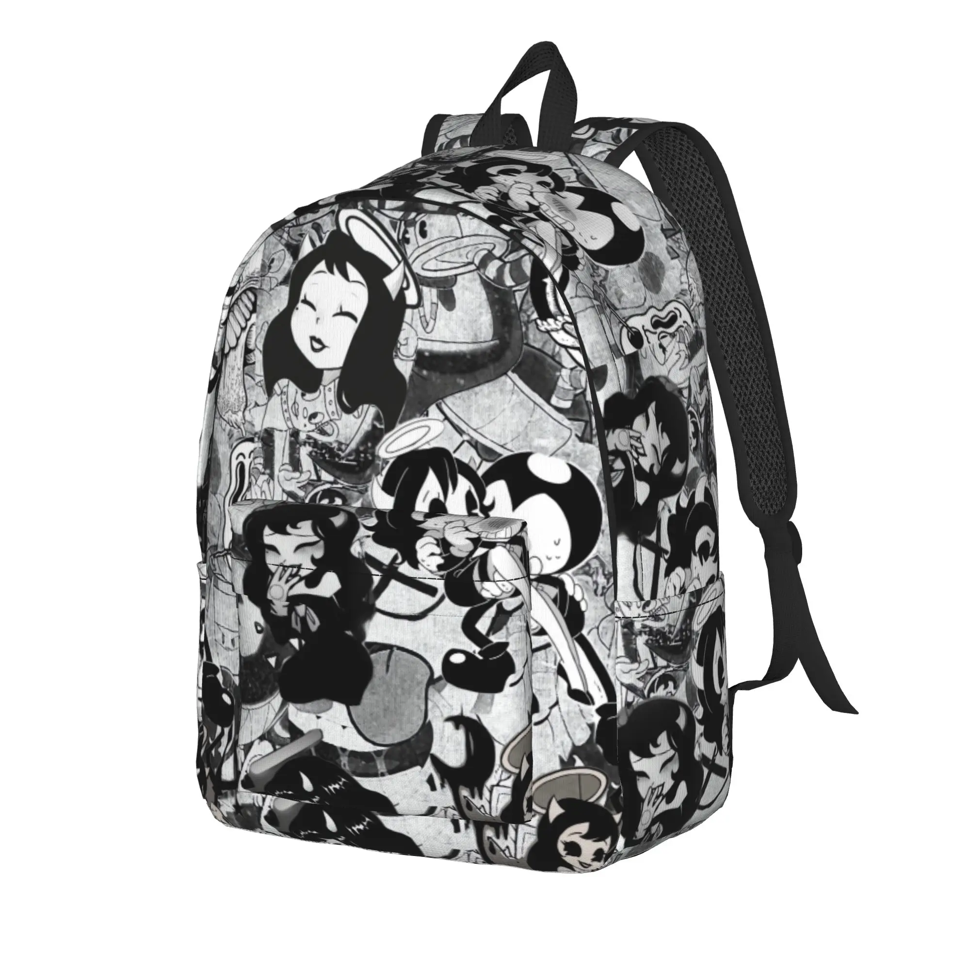 B-Bendys And The Dark Revival Backpack  University Backpacks Male Colorful Large School Bags Fashion Rucksack