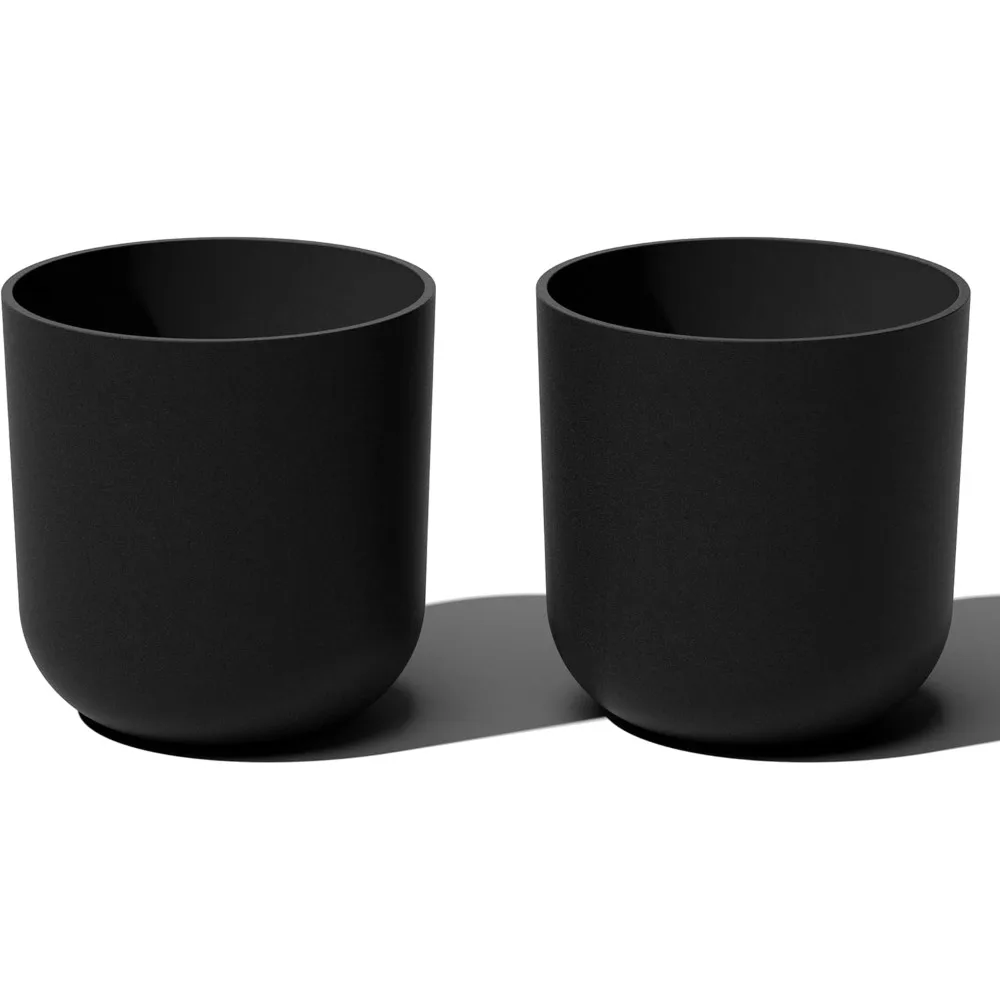 

Veradek Mason Series Lima Planter - Round Planter for Indoor or Outdoor Porch/Garden | Made from Plastic-Stone Composite with Dr