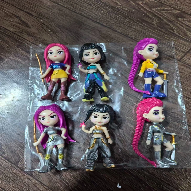 6 teile/satz Kpop Dämon Jäger Figur Spielzeug Cartoon Rumi/Mira/Zoey Action Figure PVC Desktop Dekoration Modell Puppe spielzeug Fans Geschenk