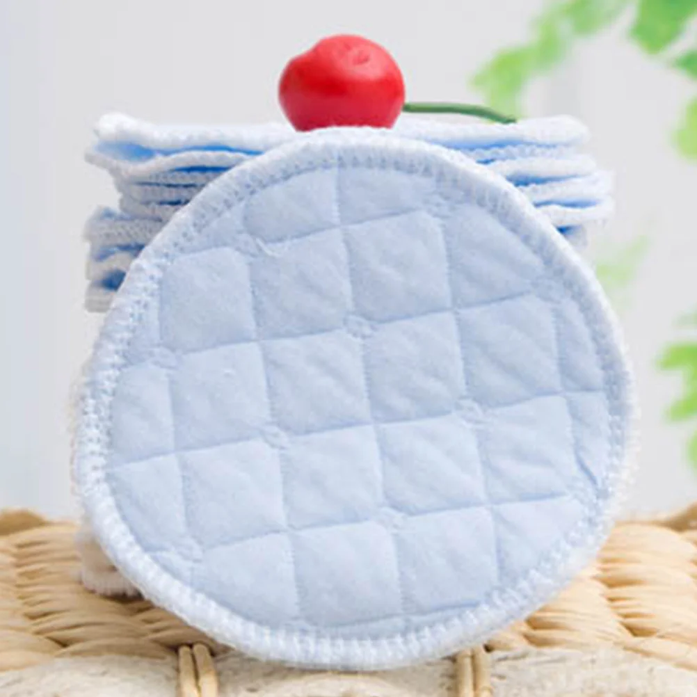 6Pcs Absorbent Washable Cotton Nursing Pads Two Layers Leakproof Bra Inserts Reusable Breastfeeding Protection Anti Galactorrhea