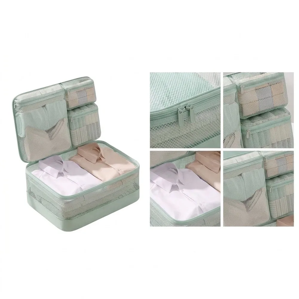Compression Hanging Packing 4 Section for Suitcase For Travel Organizer Dual Track Zipper Lightweight 17.7 x 12.6 x 8.7