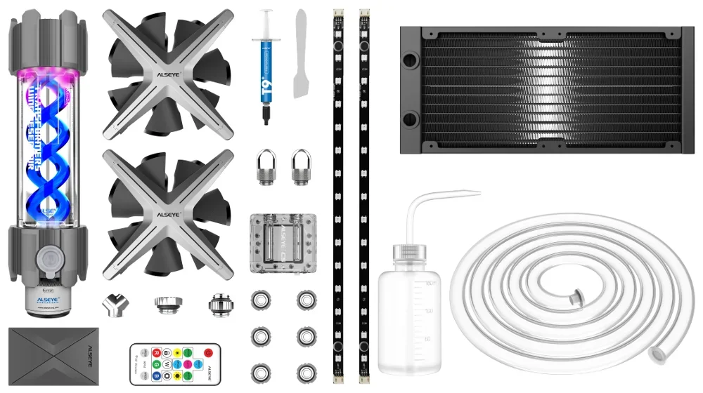 ALSEYE DIY X240 DIY kit de ventilador de refrigeración por agua ordenador de juegos refrigeracin liquida pc