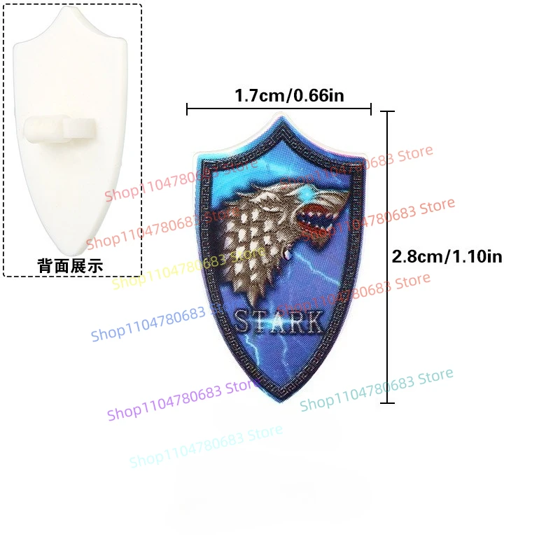 MOC Nuovo Building Block Doll Mini Doll Shield Gradiente Stampa stereo Collezione di ornamenti regalo giocattolo