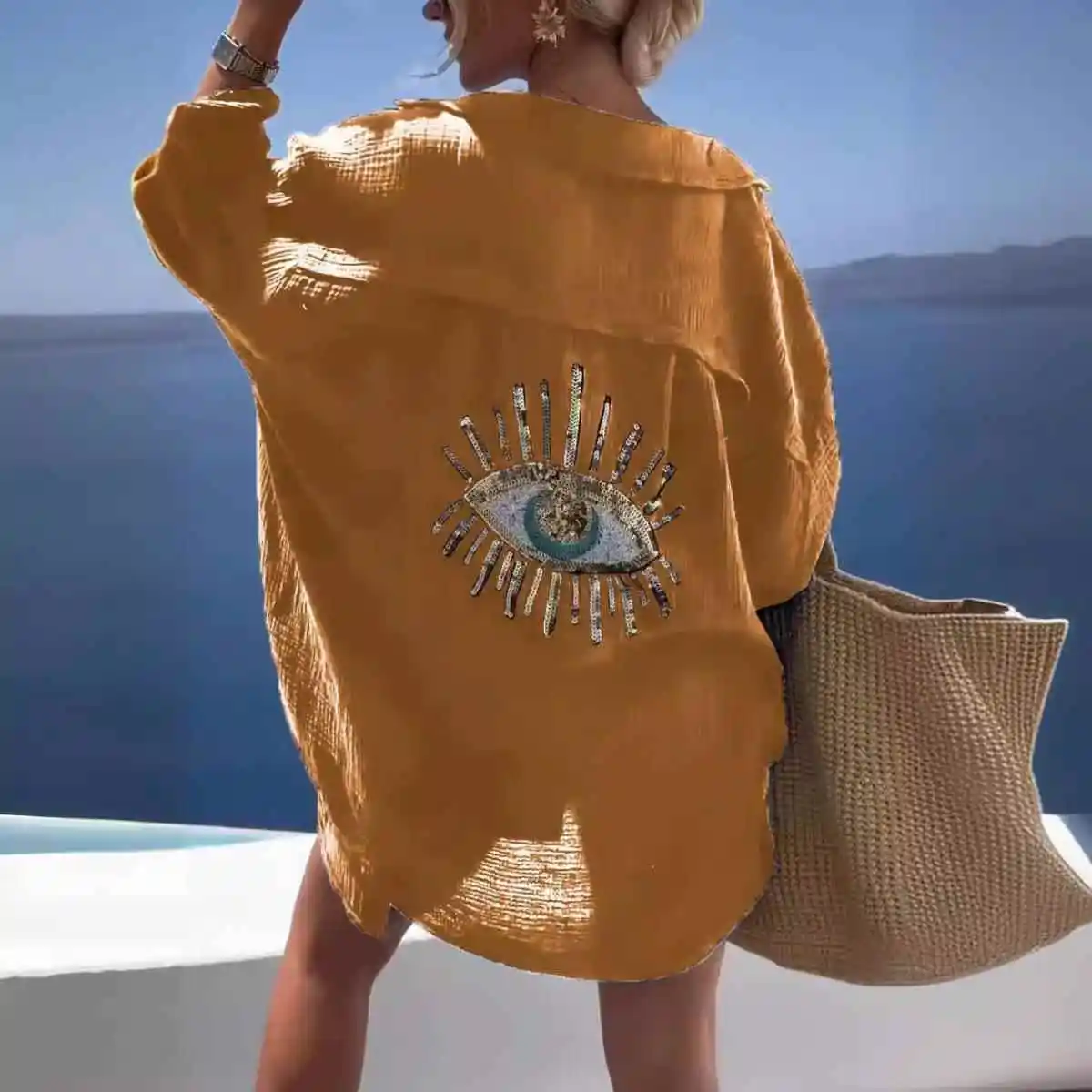 

Модная хлопково-льняная рубашка с длинным рукавом и отложным воротником, повседневная, весна-лето, новинка, женская деловая повседневная рубашка