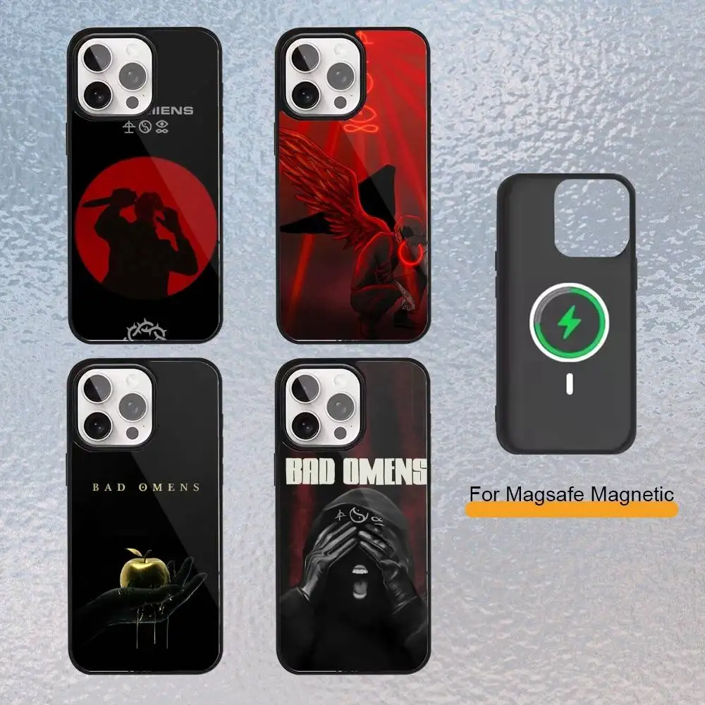 

B-Bad O-Omens The Drain Phone Case for iPhone 17,16,15,14,13,12,11 Plus,Pro Max Magnetic Wireless Charging Cover