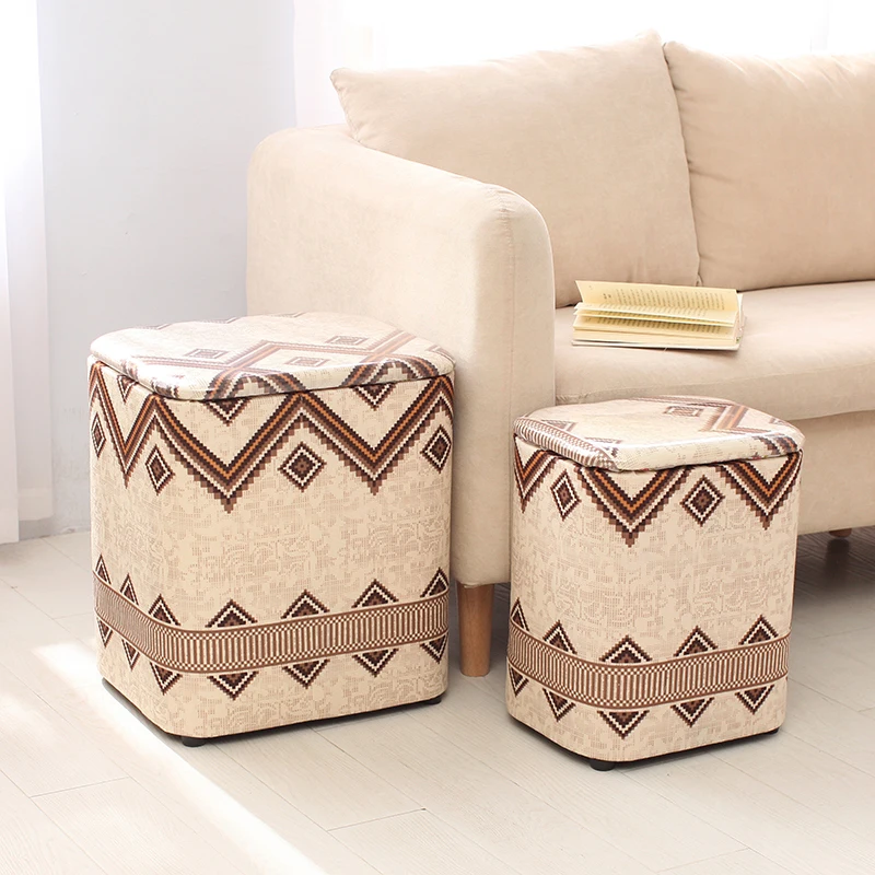 Italian Style Multifunctional Living Room Stools Originality Storage Designer Stools Modern Bedroom Home Furniture Bancos HBLC