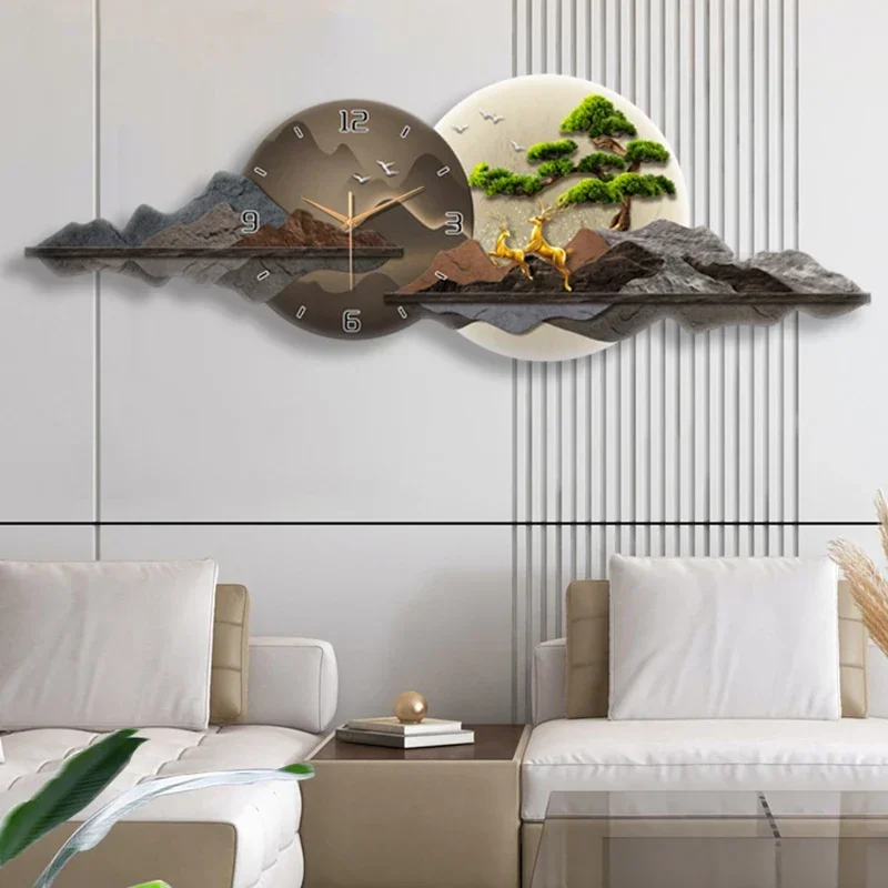 Simple Black Unique Wall Clocks Living Room Room Design Wall Clocks Aesthetics Smart Reloj Pared Salon Grande Home Decoration