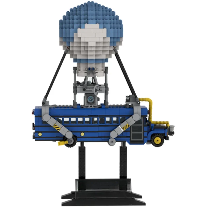 

1666 деталей MOC Fortniteers The Battle Bus: Конструктор для самостоятельной сборки, идеальный подарок на Рождество, для творческих и увлеченных строителей