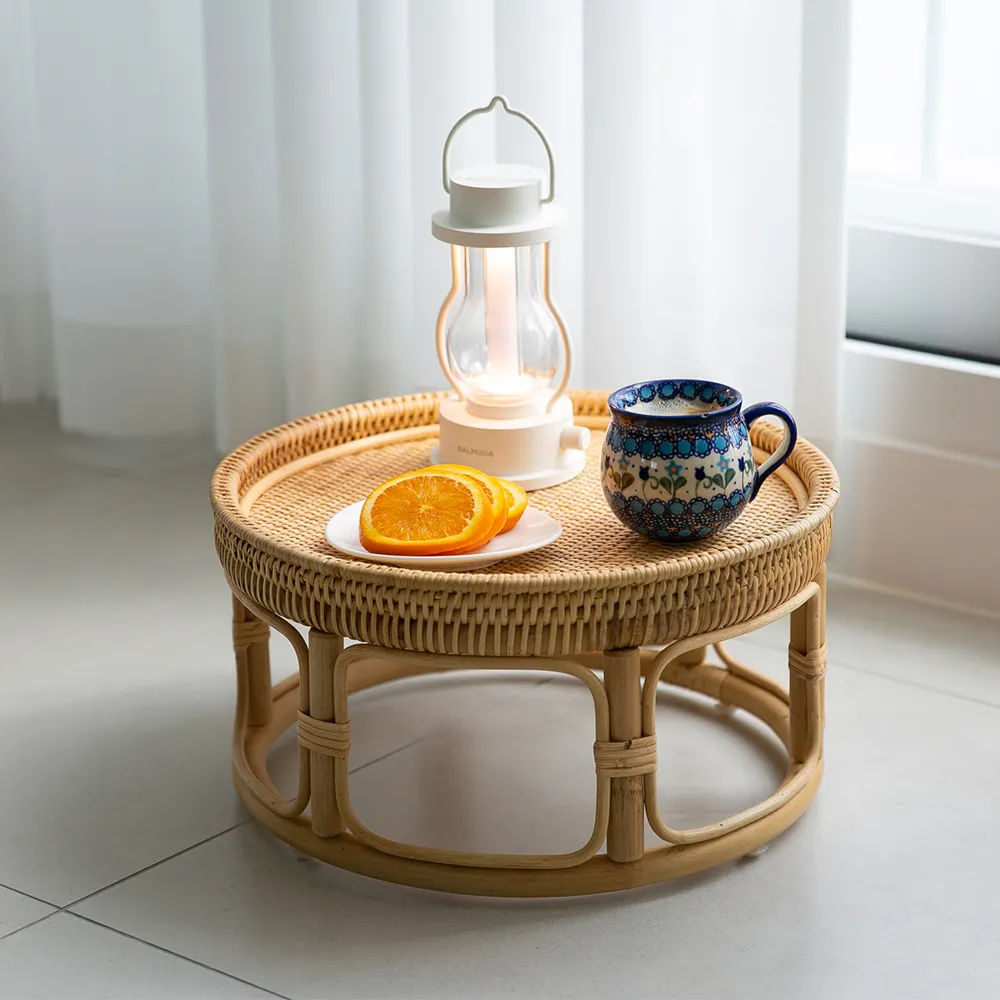 #Elegant Round Rattan Table Vintage Handcrafted Rattan Table As Coffee Table Best For Picnic And Decor Vietnam Wholesaler