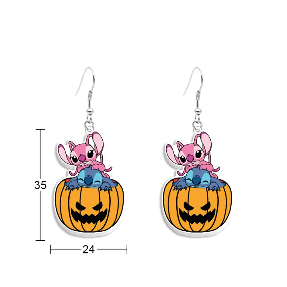 Stitch Disney charakterystyczny kolczyk ładny design kolczyki kobiety dziewczyna biżuteria akcesoria dla dzieci impreza z okazji Halloween prezenty