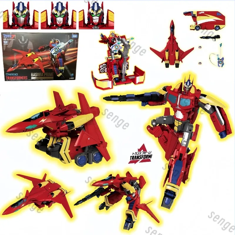 Оригинальная коробка: Фигурка Takara Tomy SYNERGENEX Basara Prime Transformers x Macross 7, официально лицензированная, трансформируемая.
