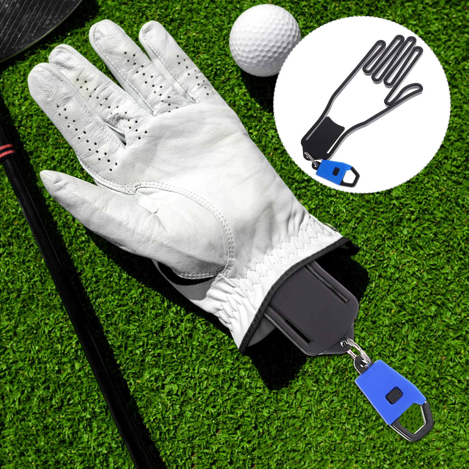 

1Pair Golf Glove Holder Small Plastic Frame Hook Design Lightweight Portable Storage Rack Prevents Glove Deformation for Golf