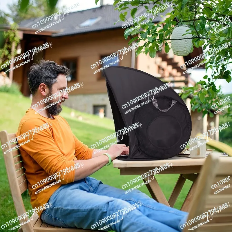 

Солнцезащитный козырек для ноутбука, складной 17-дюймовый солнцезащитный козырек для съемки на открытом воздухе, непромокаемый, пескозащитный, ветрозащитный, снежный чехол