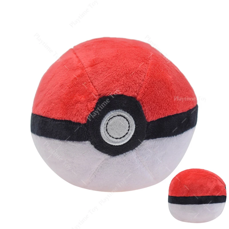 1pc TAKARA TOMY Pokemon Ball Plush Toys Poke Ball Pokeball Plush Soft Stuffed Toys Gifts 12CM