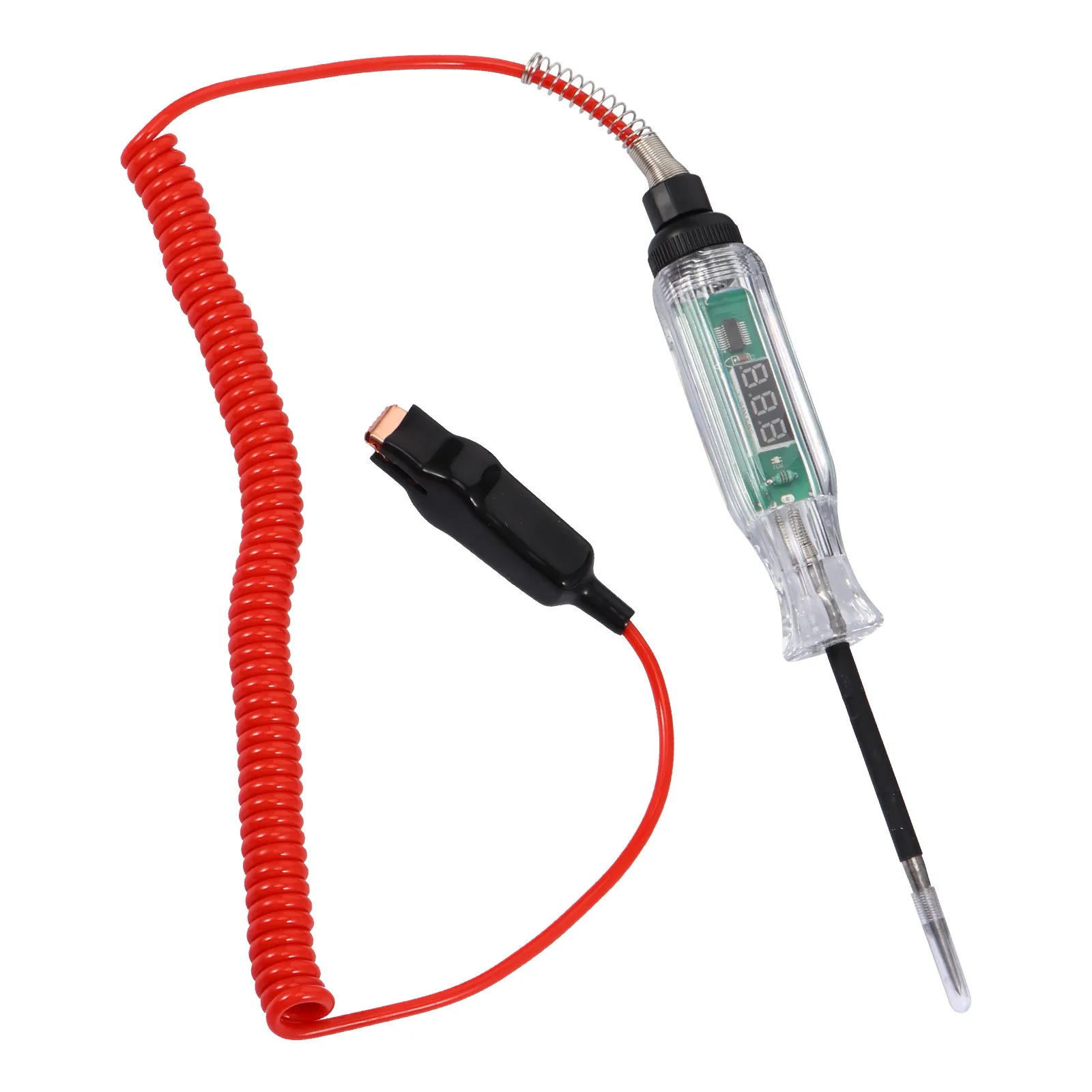 

Car Digital Volt Meter Professional Vehicle Diagnostic Test Tool Small Lightweight Digital LCD Circuit Tester Automotive Voltage