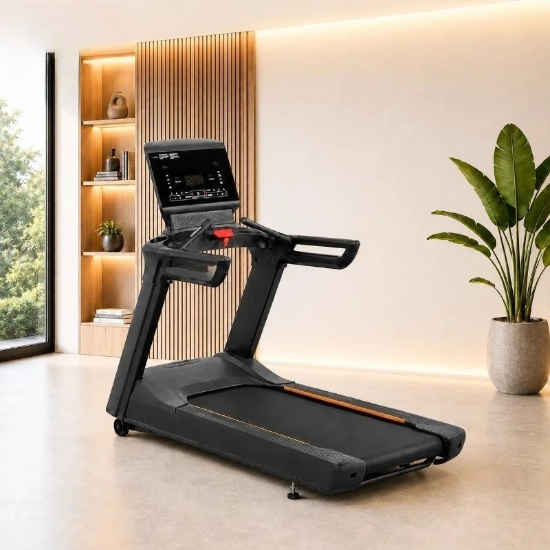 High Quality Commercial Cardio Fitness Machine Home Commercial LED Screen Electric Treadmill with LED Keyboard Calorie Function