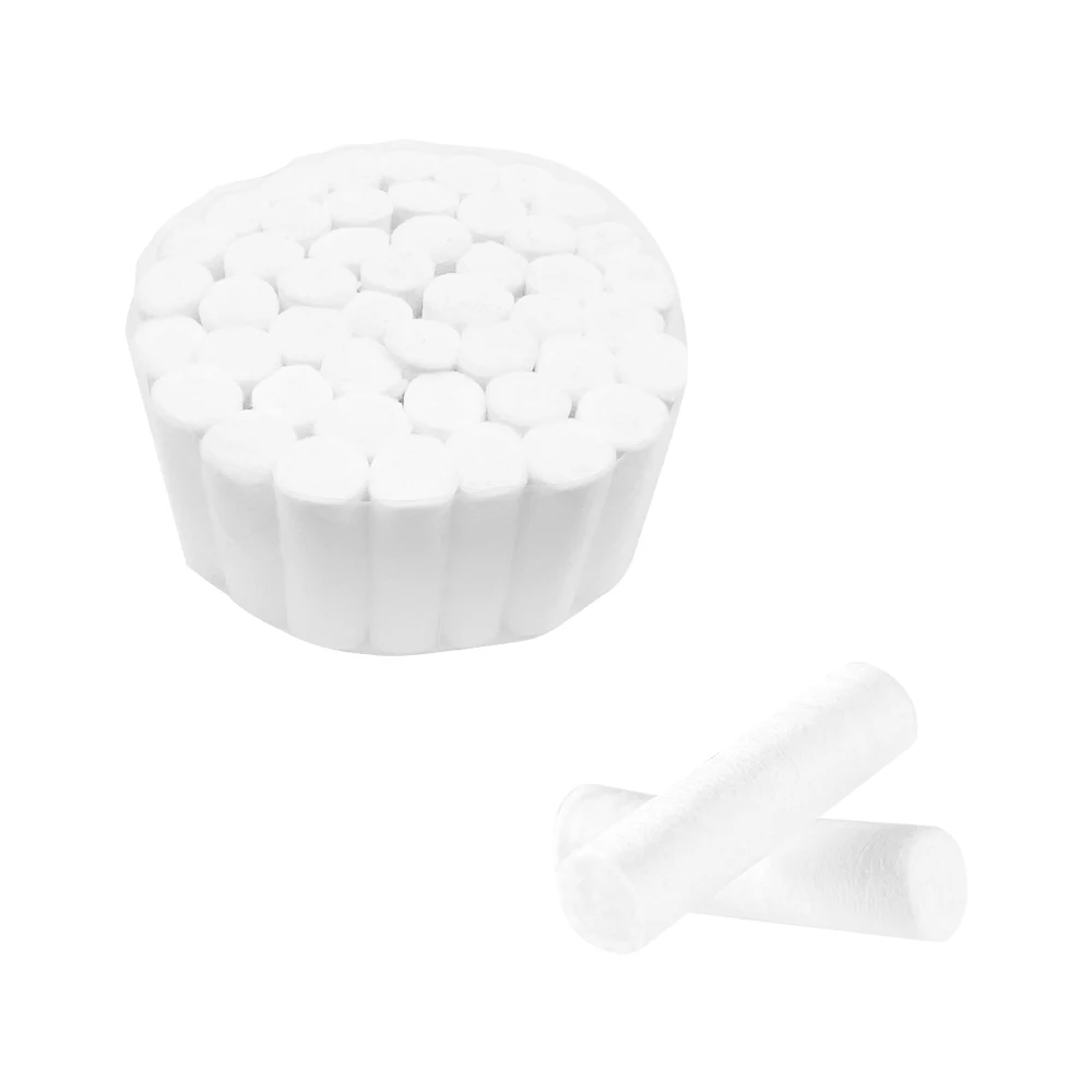 250Pcs Disposable Dental Cotton Roll Medical Teeth Whitening Cleaning Surgical Cotton Absorbent Cotton Swabs Clinic Materials