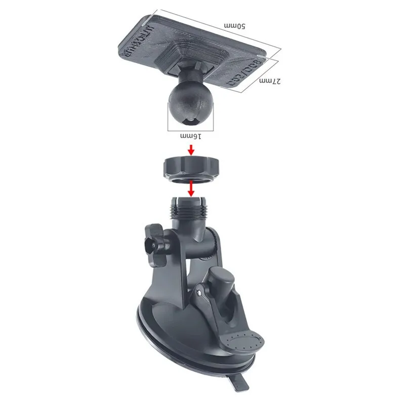 Untuk 70mai Dash Cam D02/D08 Tempat Cangkir Hisap Portabel Khusus, untuk 70 Mai Dash Cam Stiker Statis DVR Mobil Pintar