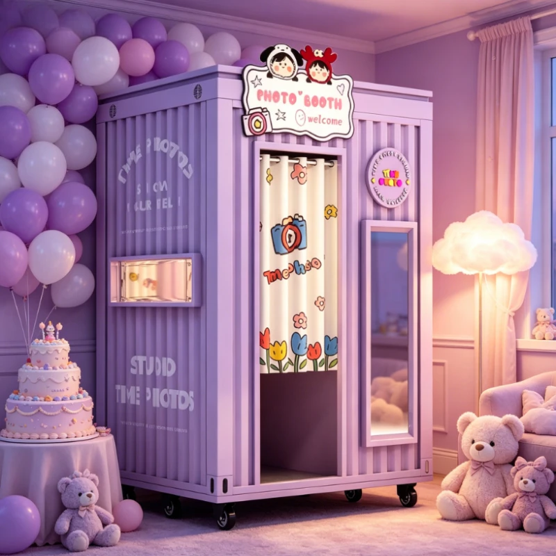 Photo Booth Self-service Instant Camera Photo Station Customized 24-hour Photo Vending Machine for Birthday