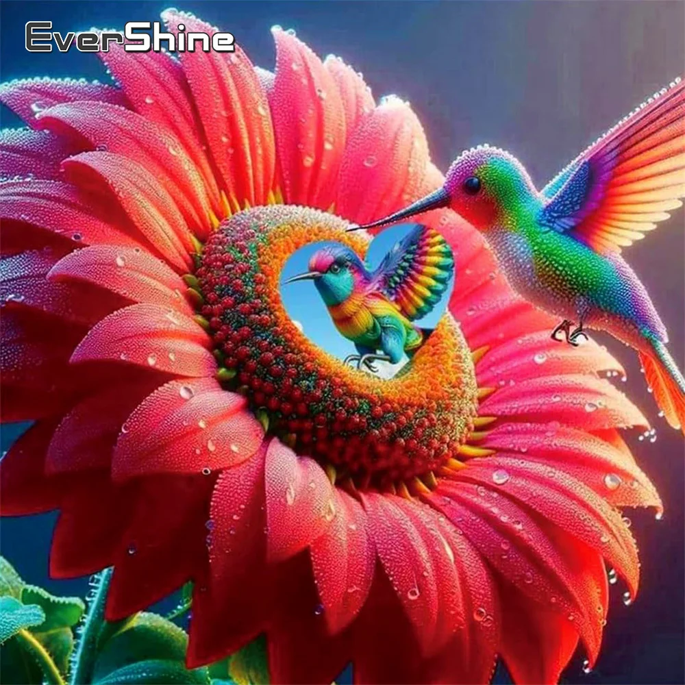 Evershine Diamant Malerei Vogel voller Quadrat Bohrer Diamant Mosaik Blume Handwerk Kits Stickerei Tier neue Ankunft Dekor für Zuhause