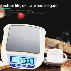 1000g/0.01g High Precision Electronic Balance LCD Digital Laboratory Scale Jewelry Kitchen Weight Balance Scale EU Plug