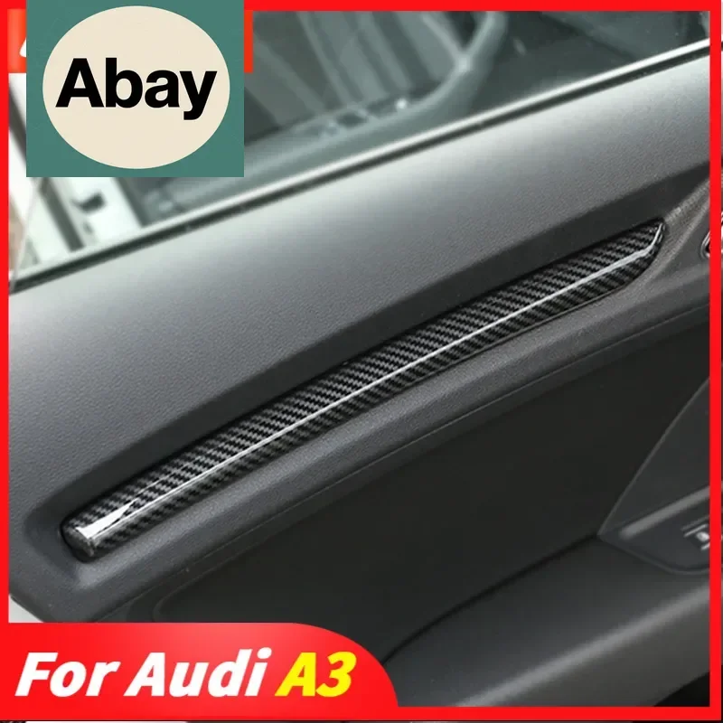 

Fit ABS Carbon Fiber Style Car Inner Door Decoration Trim for Audi A3 8V 2014 2015 2016 2017 2018 2019 Interior Accessories