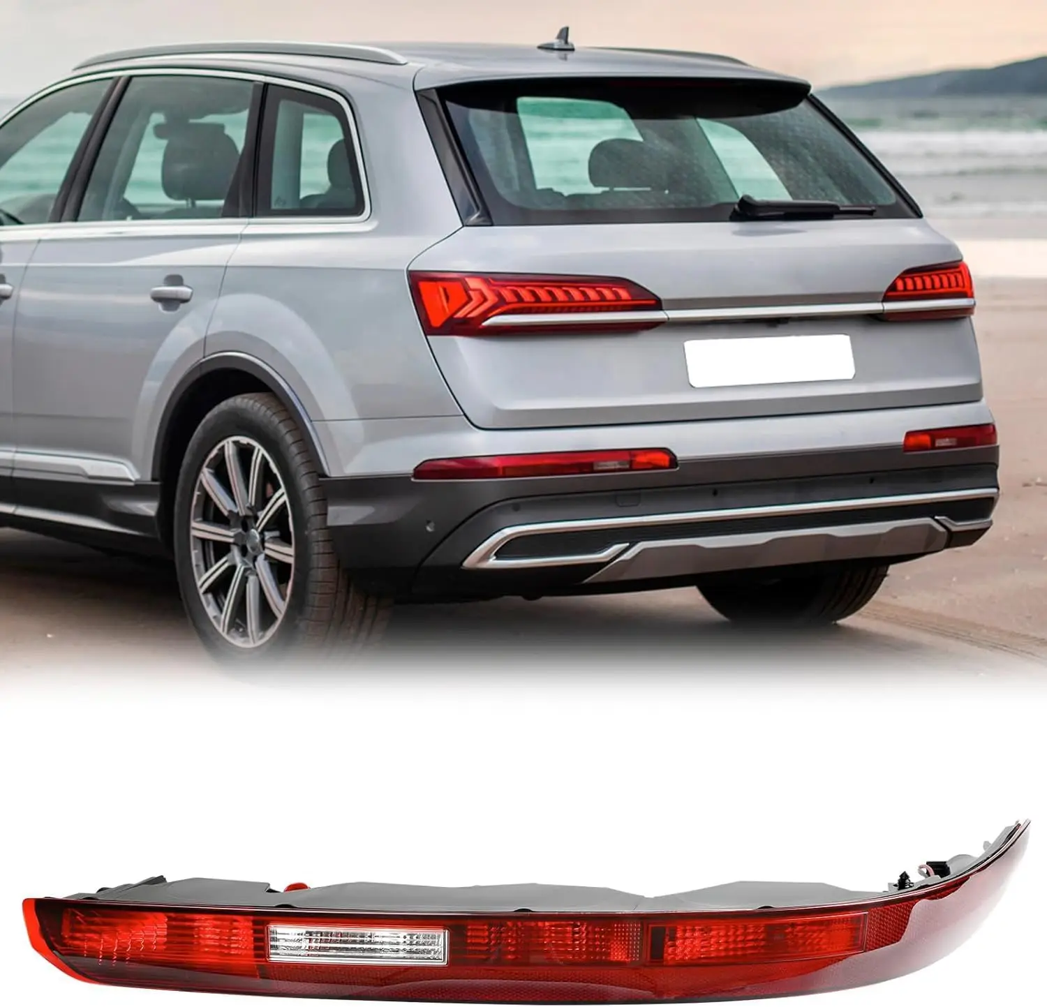 

Rear Bumper Reflector Tail Light for Audi Q7 2016-2022 Left Side 4M0945095A