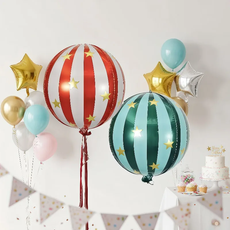 1/3 Stück Party-Dekorationsballons, 22 Zoll bunte Folienballons, Festival-Dekorationsballons, Geburtstagsfeier-Dekorballons