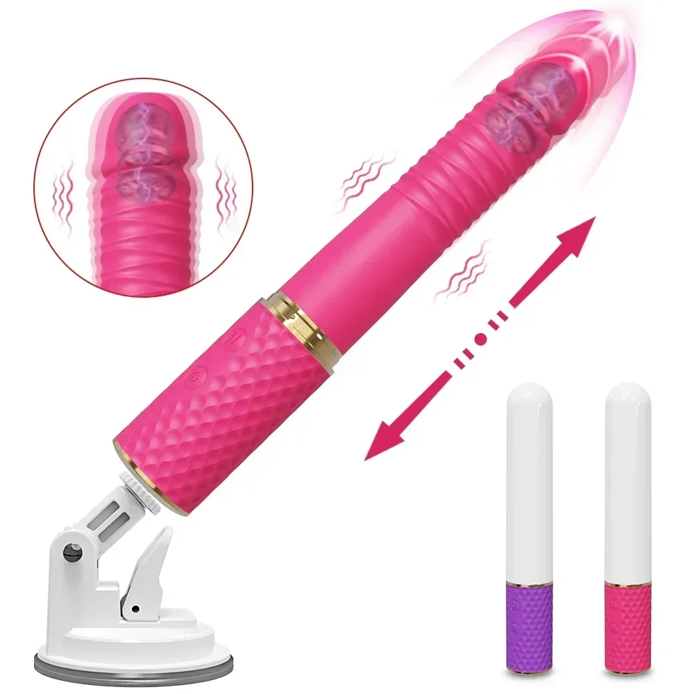 

Sex Machine Telescopic Dildo Vibrator Automatic Up Down Massager G Spot Thrusting Retractable Vaginal Toy Female Masturbation