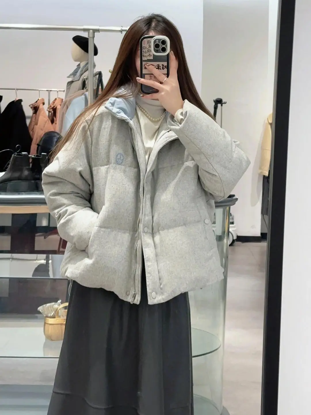 

Модная женская теплая хлопковая куртка с воротником-стойкой, свободного кроя, универсальная зимняя верхняя одежда в корейском стиле