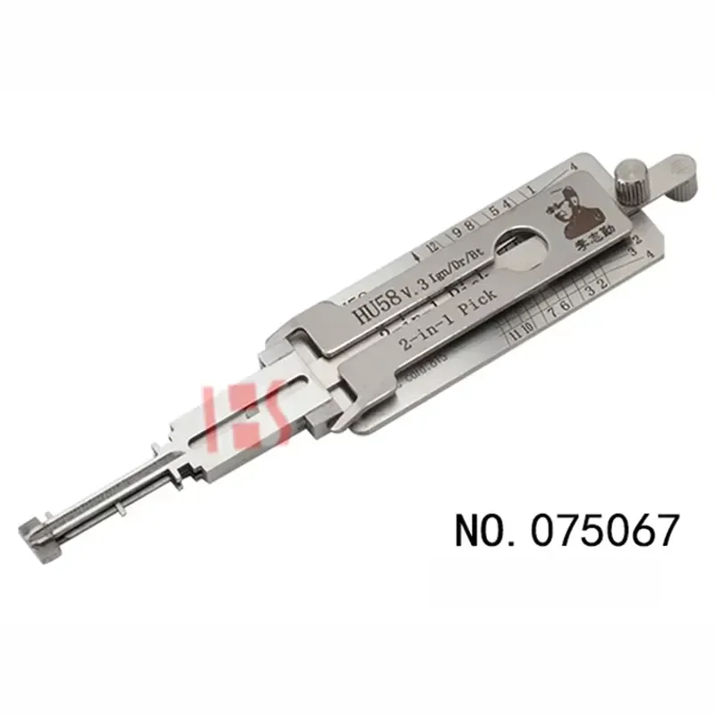 Lishi Pick Auto Car Lock Cylinder Key Reader Lishi HU58 Turbo Lockpick Decoder - Detail 1