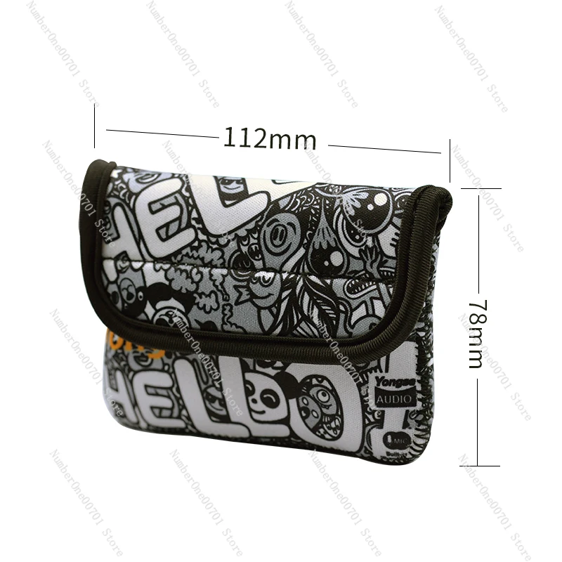 Storage Bag Wired Earphone Data Cable Mini Small Portable Earphone Protective Bag