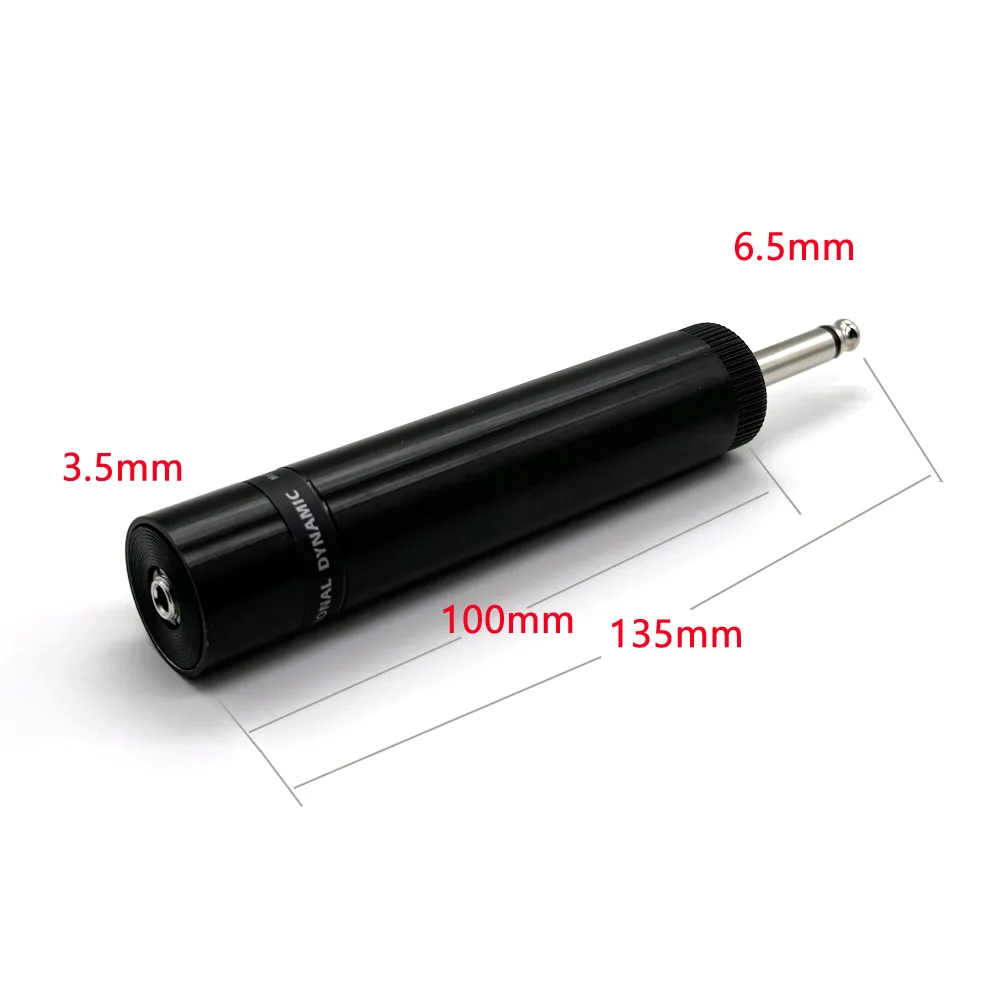 6.5mm to 3.5mm audio adapter to 6.5mm male to 3.5mm female connector adapter requires battery installation