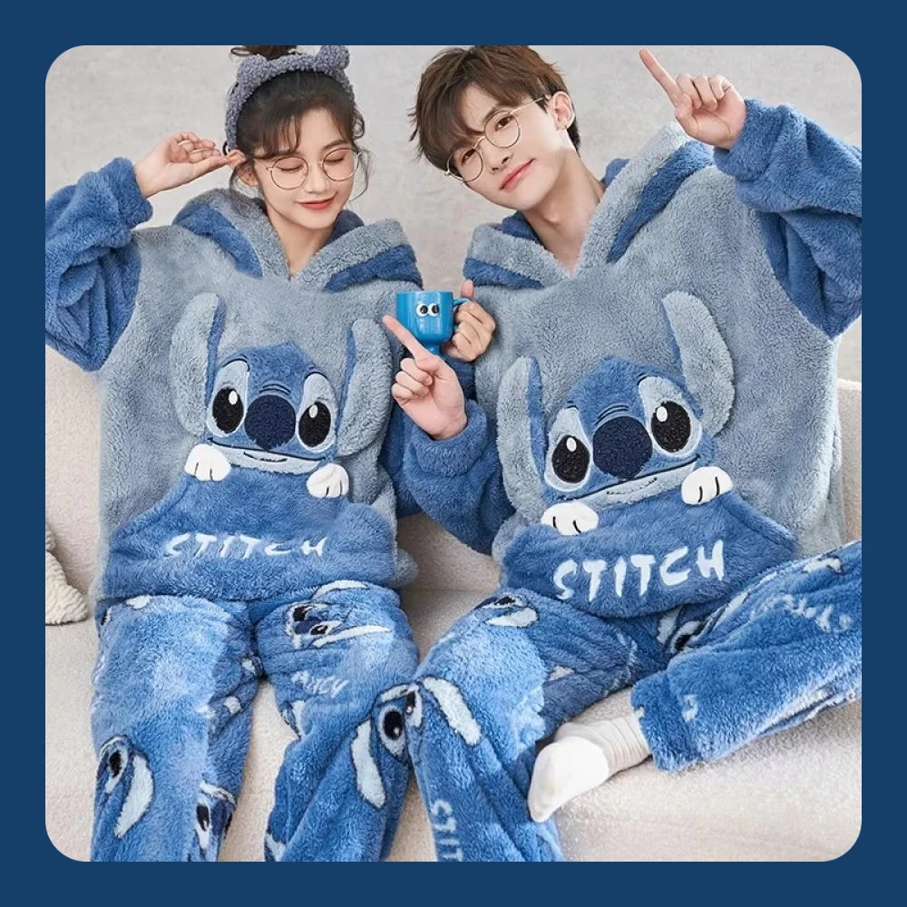 

Зимние пижамы со стежком, стильные мужские и женские фланелевые пижамы с героями мультфильмов Sanrio с капюшоном, аниме Kawaii, толстые, теплые, мягкие, домашняя одежда, костюм, подарки