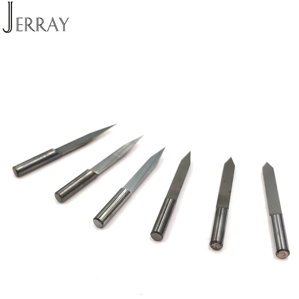 D4mm 10/15/20/30degree 3D Milling Cutter Shank Tungsten Carbide V Shape PCB Engraving Bit Degree CNC Router Bit for Wood PVC
