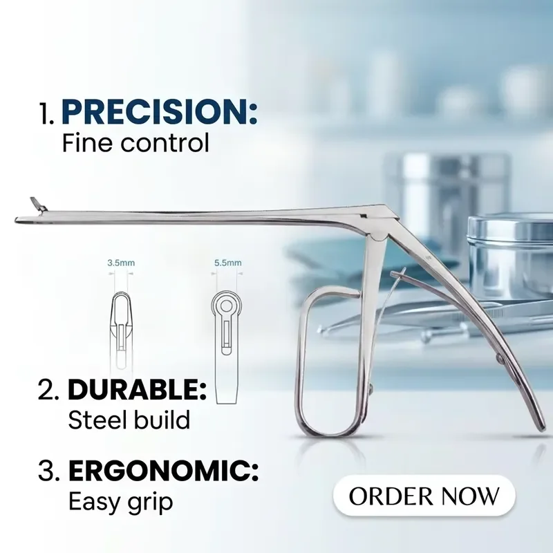 RCW Stainless Steel Cervical Biopsy Forceps Reusable Gynecological Cervical Tissue Sampling Forceps Clinical Gynecology
