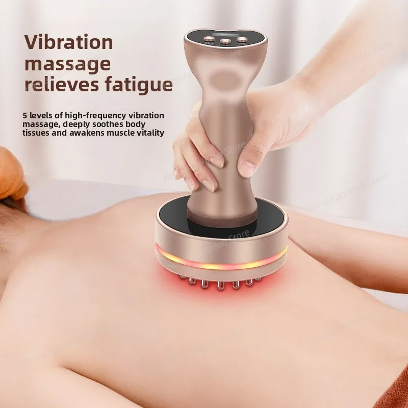 

EMS микротоковая электрическая щетка для меридиана, массажная щетка для всего тела, меридианы, инструмент для соскабливания шейного отдела позвоночника