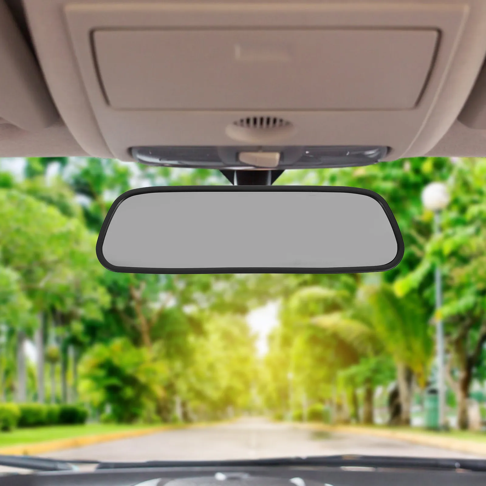 Dual Input Rearview Mirror Display Screen Compact Design Backup Camera Monitor Compatible with Reverse Dvd Sources Car Backup
