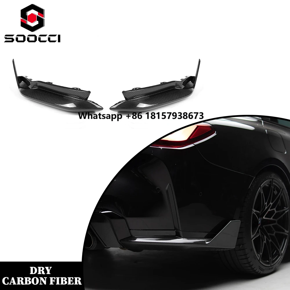

Dry Carbon MP Style Rear Winglets Set for M3 G80 G81 M4 G82 G83 Rear Bumper Side Winglets Splitter Spoiler Diffuser