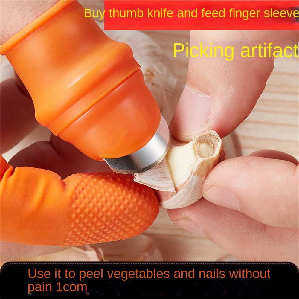 Thumb Cutter Gardening Tools Pruning Shears Garden Picking Plant Vegetables Separator Finger Tool Multifunction Kitchen Cutter