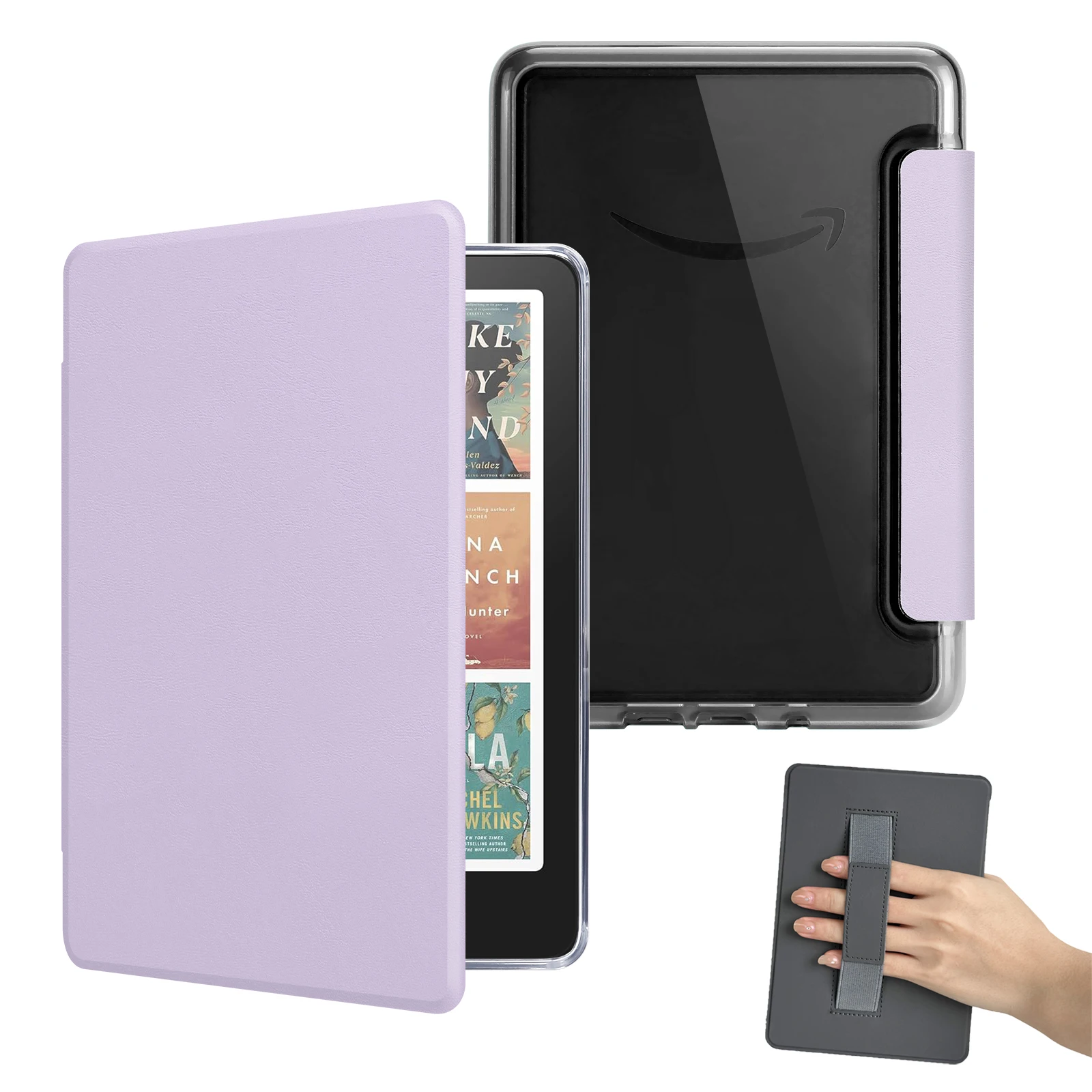 Acryl-Kindle-Hülle mit Handschlaufe für 7-Zoll-Kindle Paperwhite 12. Generation - Transparente Rückseite, Stoßfest & Kratzresistent