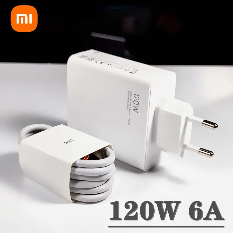 120W Charger Xiaomi Original Fast Turbo charge 6A Type C cable data line For Xiaomi 12 pro 10 Redmi K30 Pro/10X Pro poco X4 M4