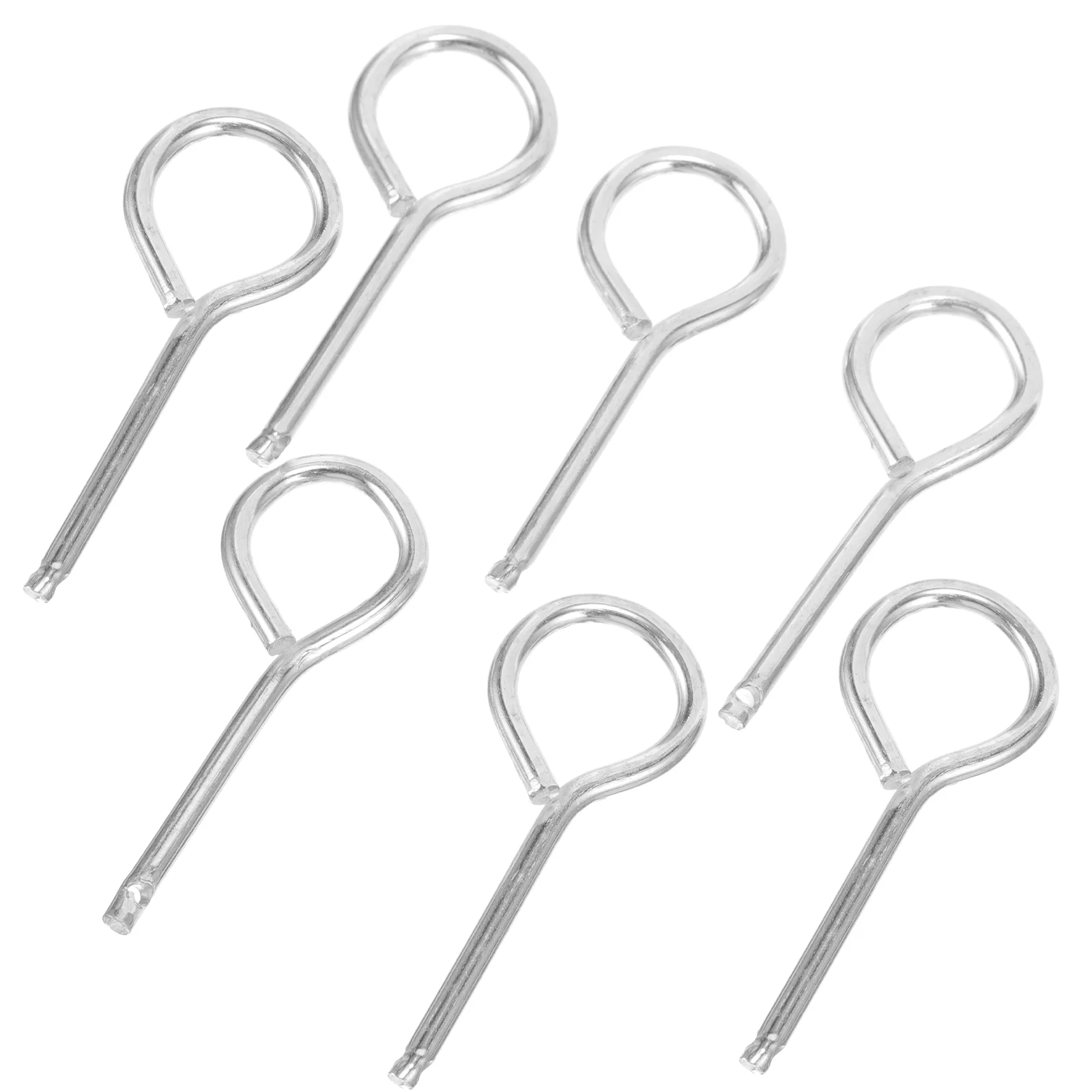 10 Pcs Jewelry Kit Fire Extinguisher Latch Accessory Plant Safety Pins Metal Lock Replacement Silver 