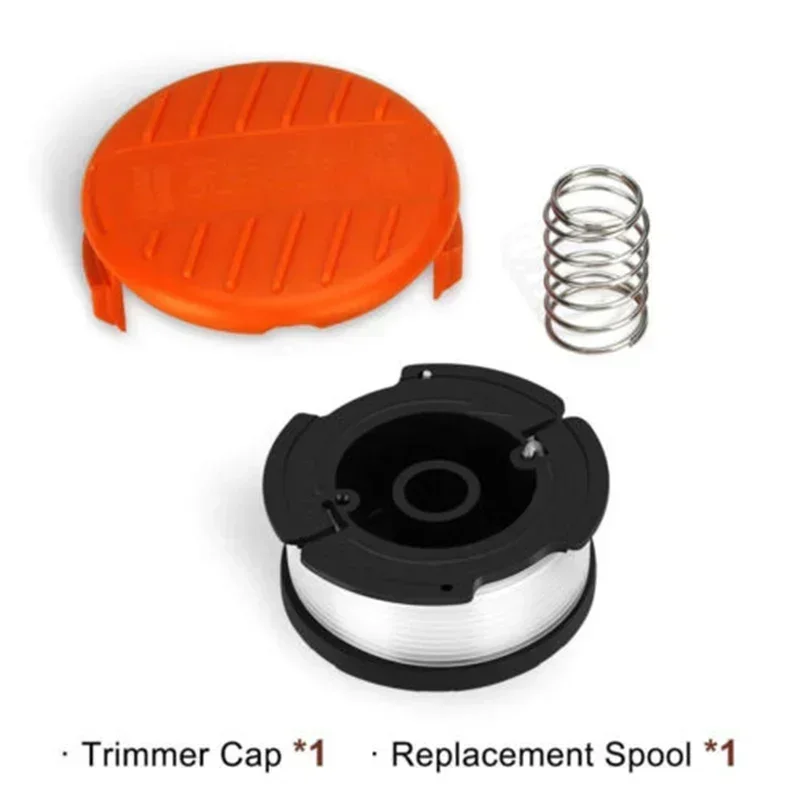 Trimmer Line + Spool Cap + Spring Kit For Black & Decker GH400 GH500 GH600 GH900 Home Garden Tool  Spool Cap Accessories