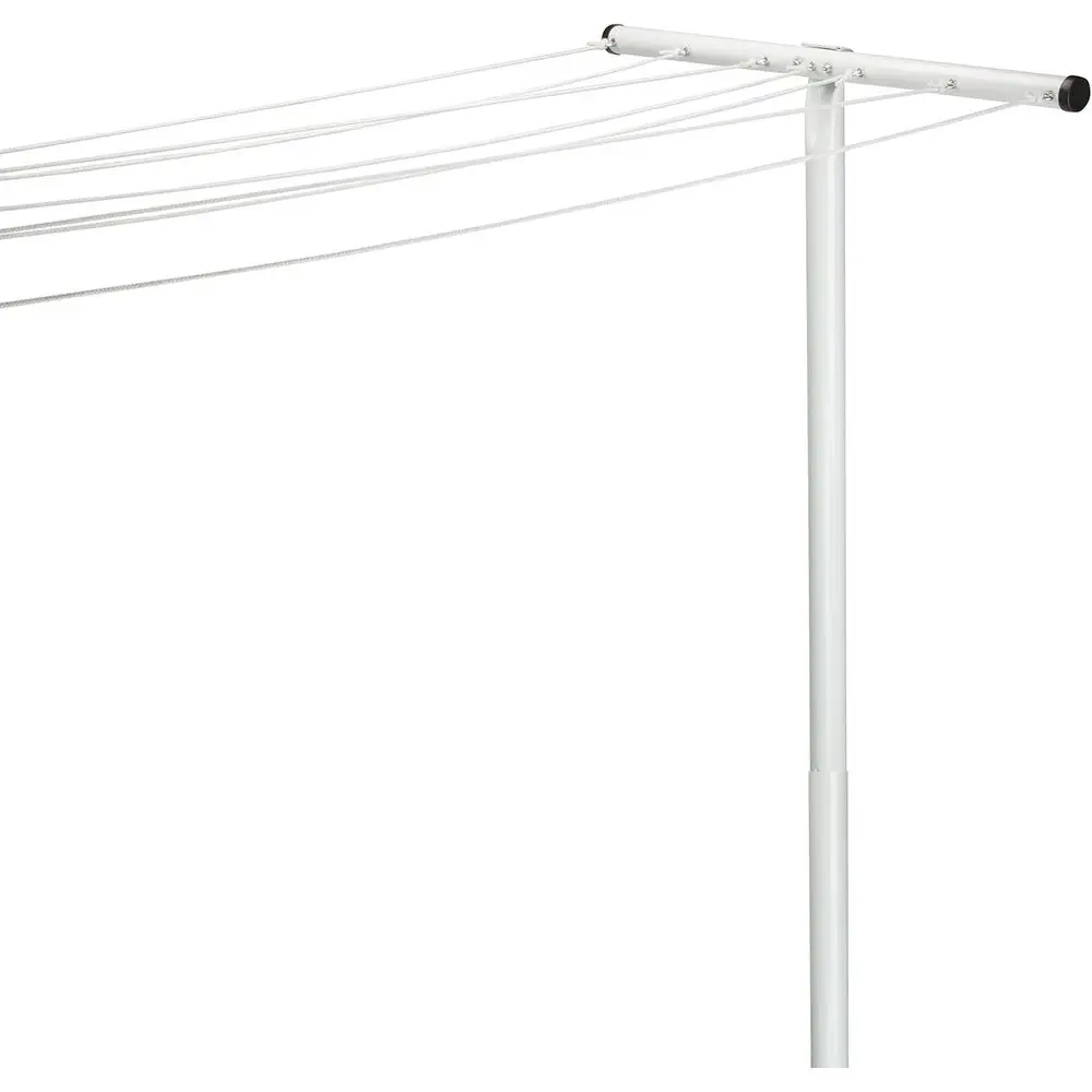 7-Line Outdoor Clothes Drying Pole - Large Capacity Air Dryer for Backyard & Garden, Ideal for Sheets, Towels, and Apparel